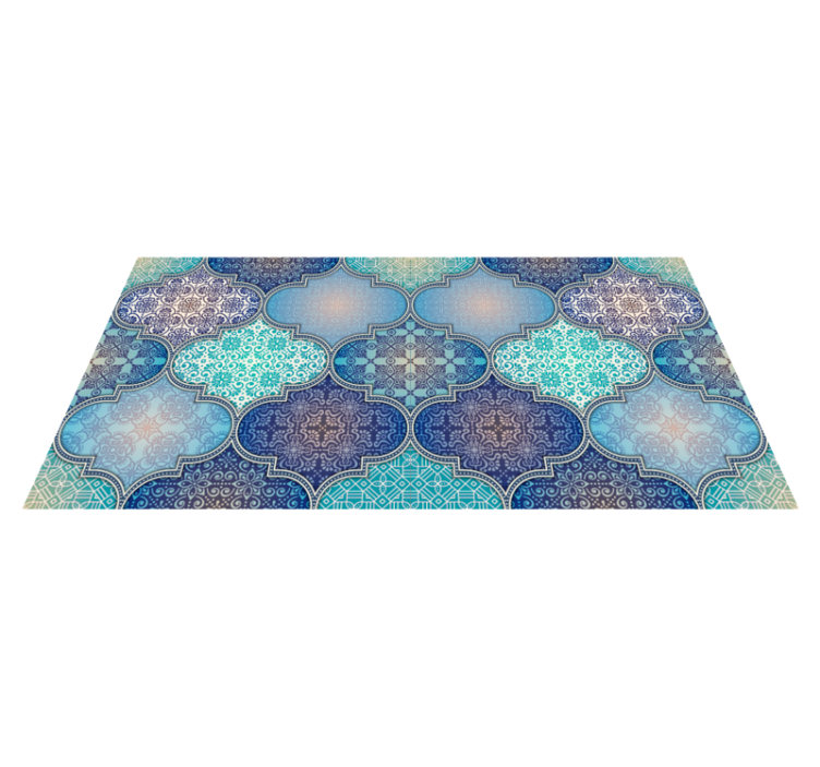 Intricate Tile Patterns tile vinyl rug - TenStickers