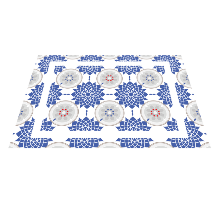 Mosaic Pattern Play mosaic vinyl rug - TenStickers