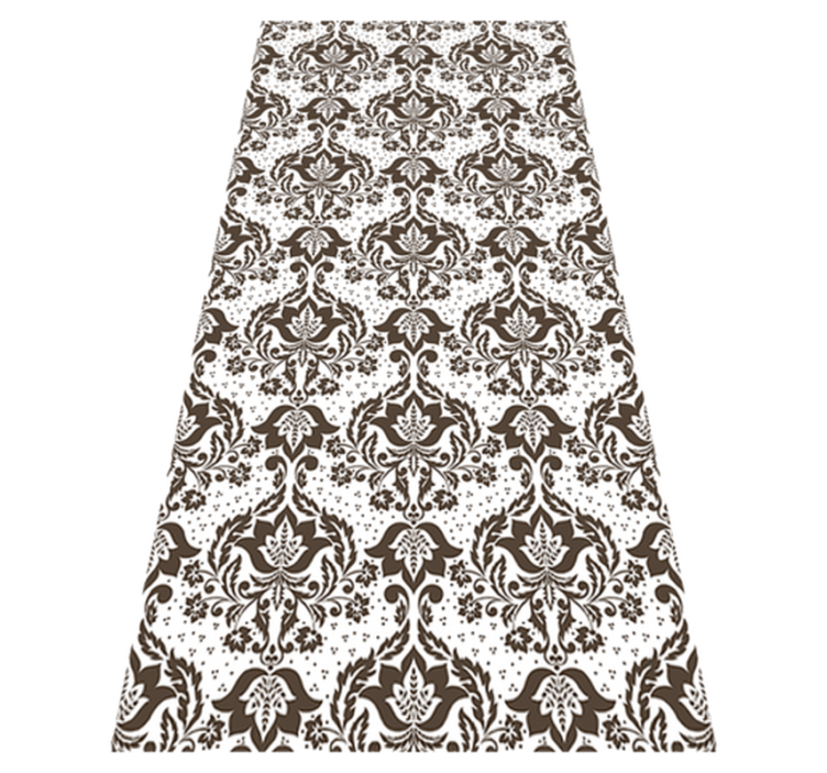 Ornamental flowers vintage vinyl rugs - TenStickers