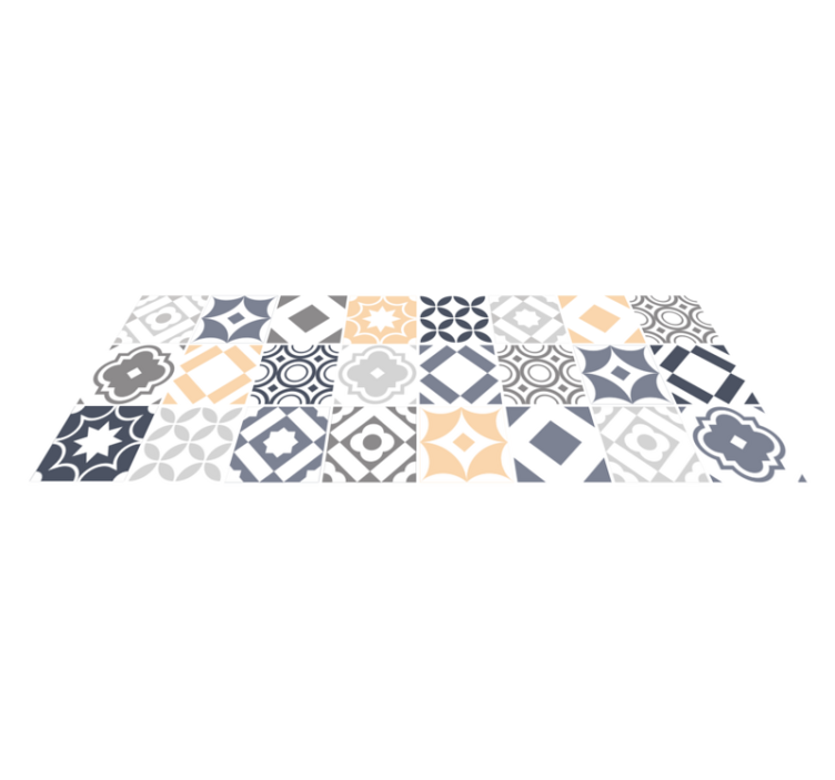 bathroom carpet tiles vinyl rug - TenStickers