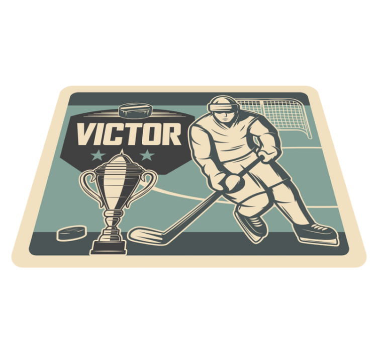 Customizable Sports Graphic custom vinyl rug - TenStickers