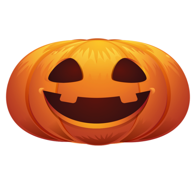Pumpkin for Halloween rug - TenStickers