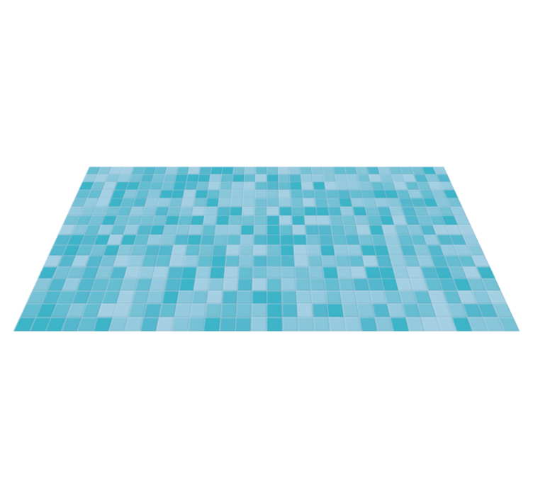 Mosaic Aqua Tiles tile vinyl rug - TenStickers
