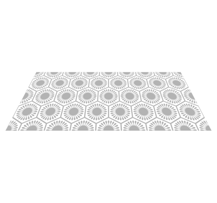 Sunburst Pattern geometric vinyl rug - TenStickers