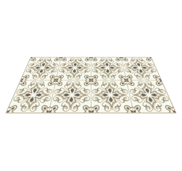 Classic Mosaic Pattern mosaic vinyl rug - TenStickers