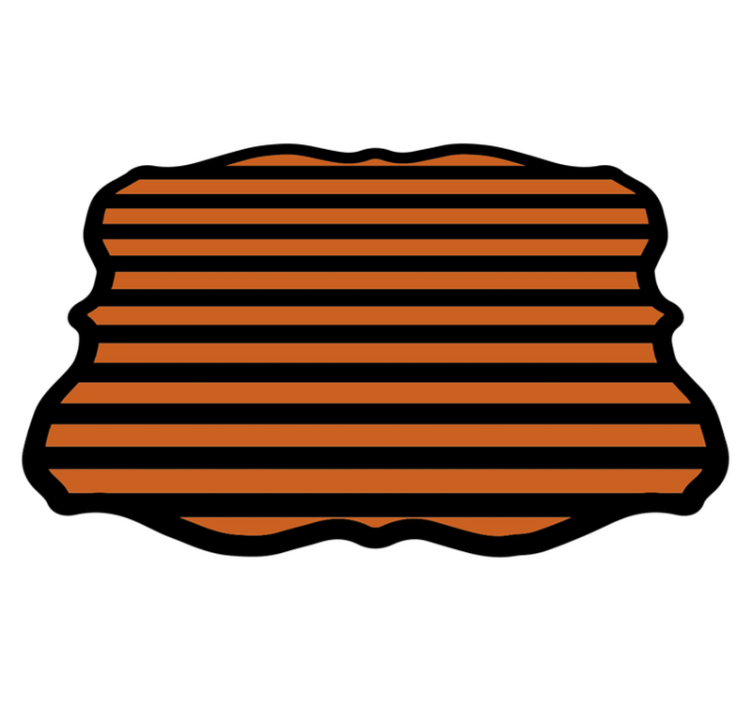 Halloween Stripes halloween vinyl rug - TenStickers