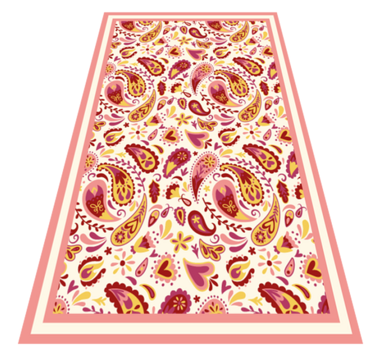 Paisley Textured textured vinyl rug - TenStickers