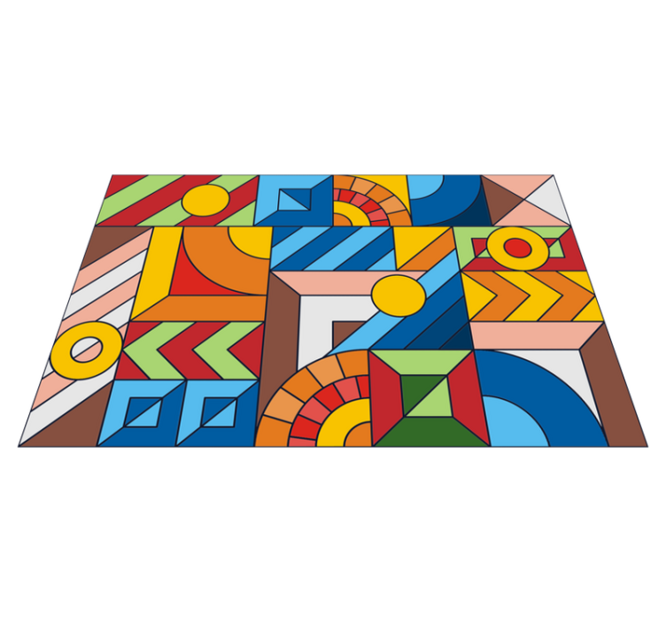 Colorful Mosaic mosaic floor tiles - TenStickers