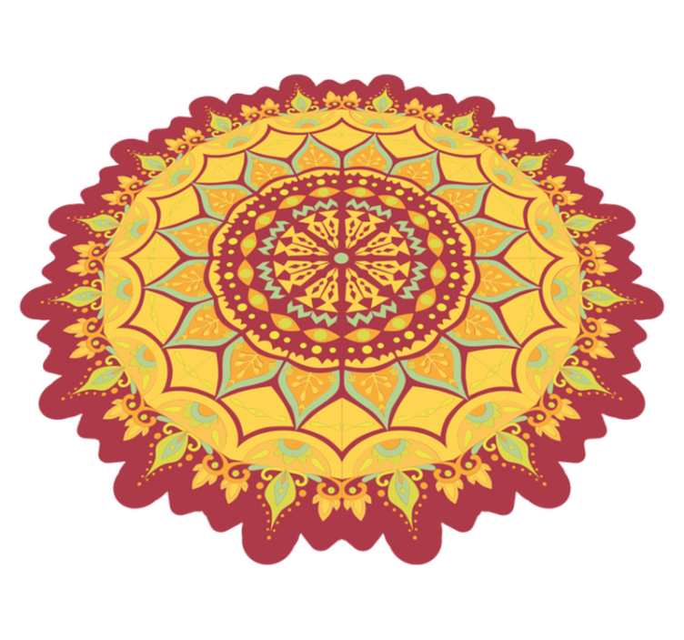 Summer in a Mandala mandala rug - TenStickers