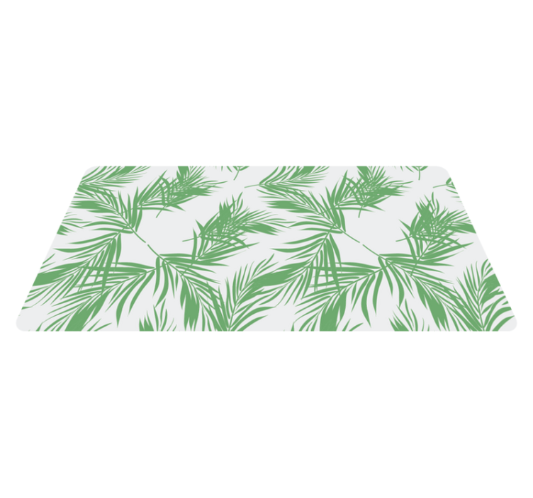 Tropical Palm Pattern floral rug - TenStickers