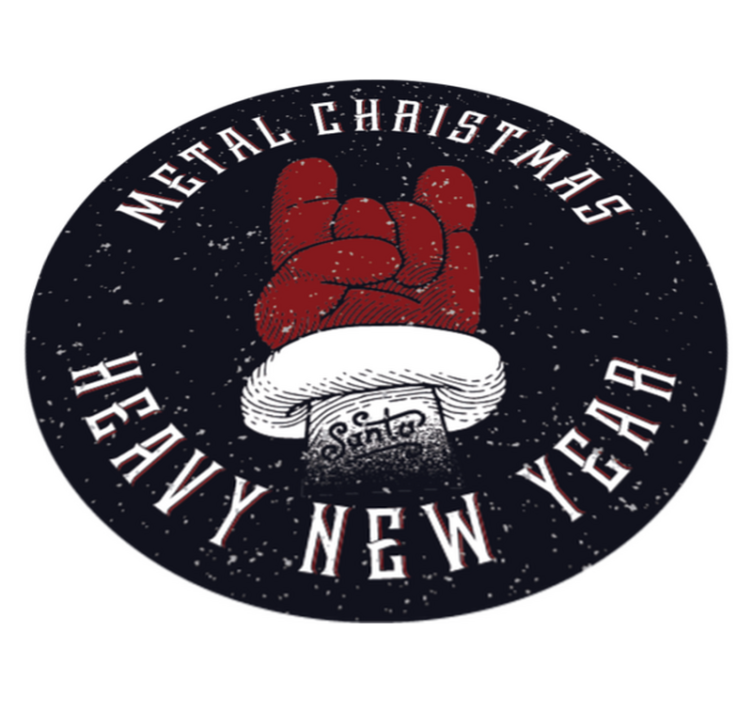 Vintage Metal Christmas Christmas tree mat - TenStickers