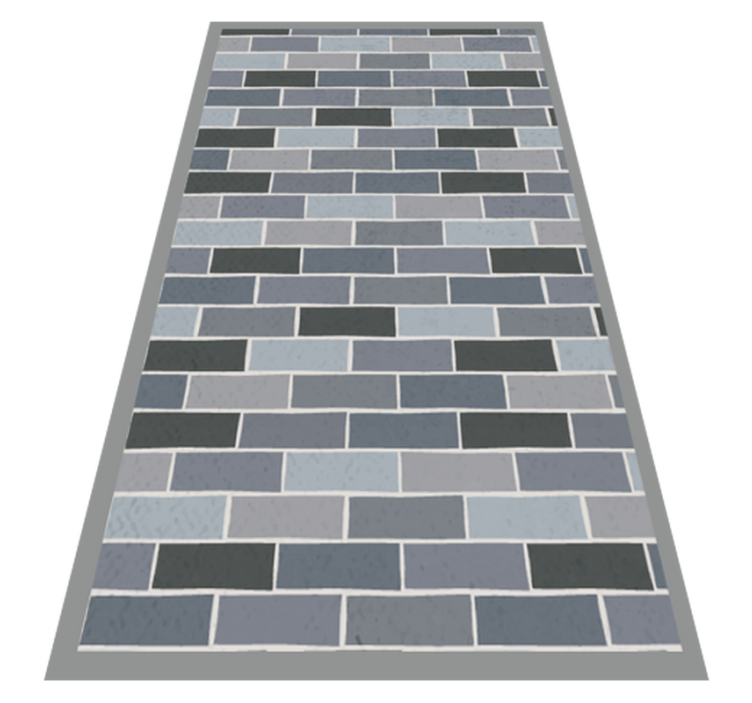 Brickwork Pattern vinyl rug - TenStickers