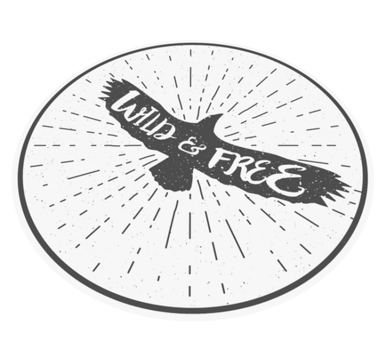 Wild and free animal vinyl rug - TenStickers