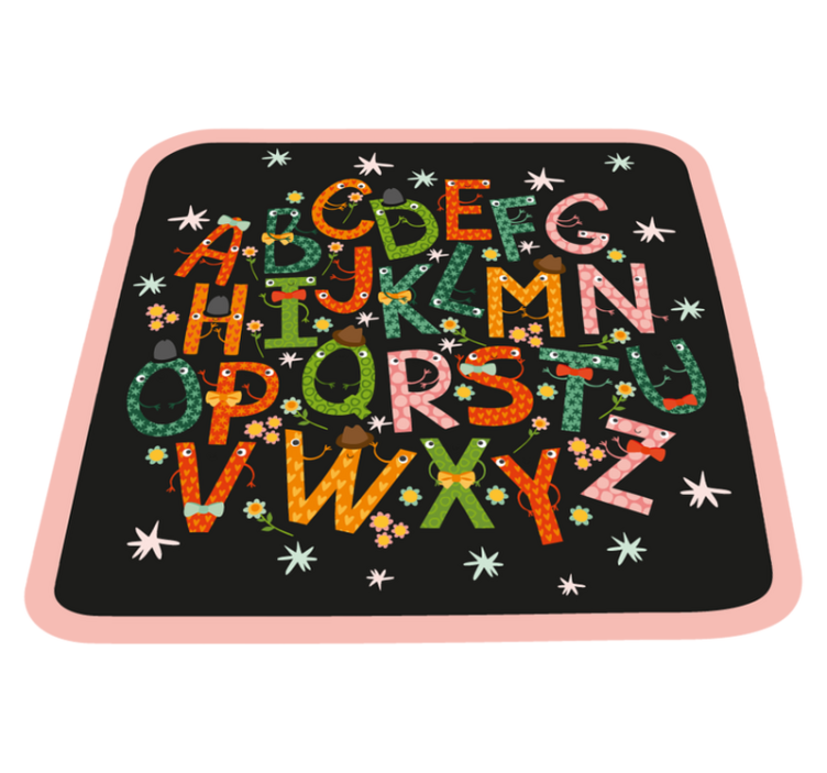 Alphabet Enchantment alphabet vinyl rug - TenStickers
