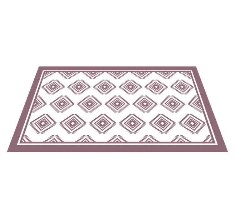 Ethnic Patterned Design ethnic vinyl rug - TenStickers