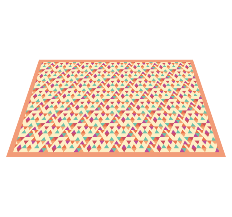 Mosaic Patterned Runner mosaic vinyl rug - TenStickers