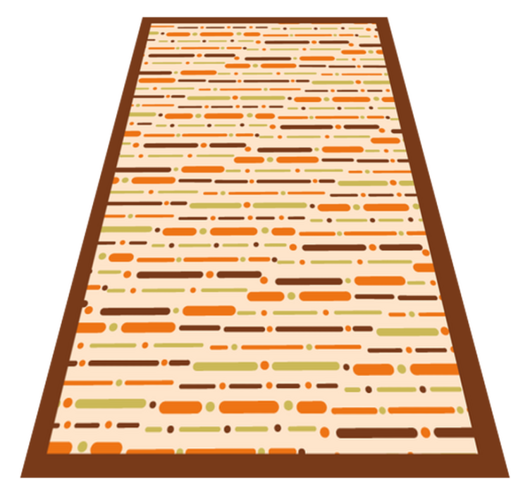Linear Patterned Decor stripes vinyl rug - TenStickers