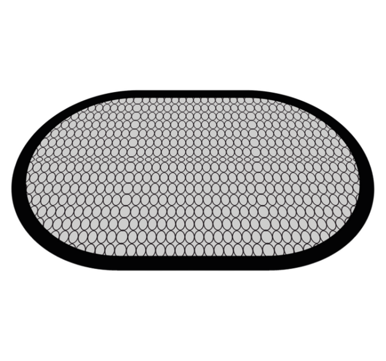 Honeycomb Bath Mat bathroom vinyl rug - TenStickers