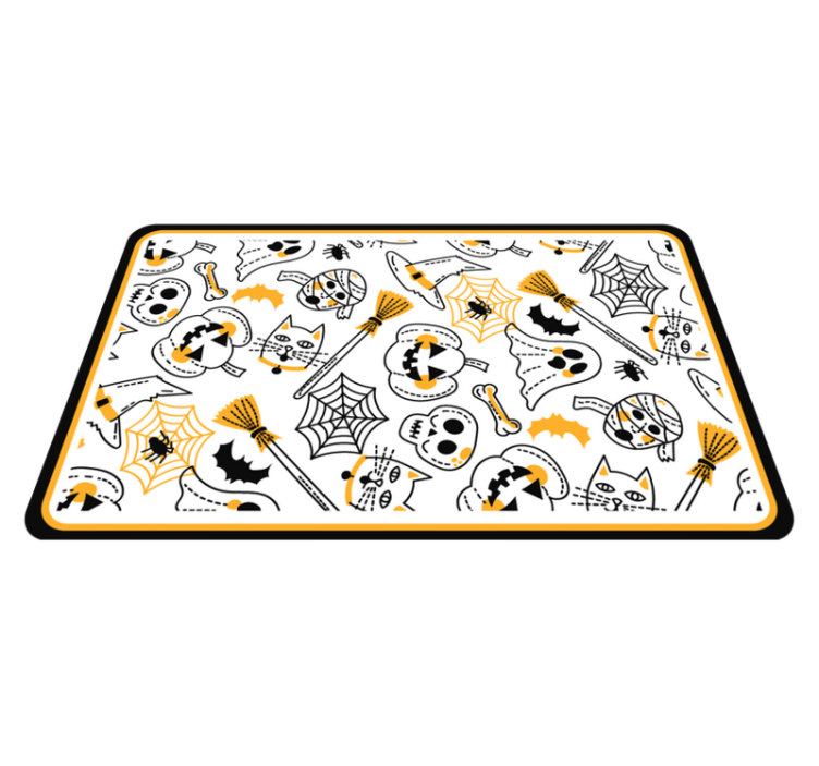 Small Cartoon Figures halloween rug - TenStickers