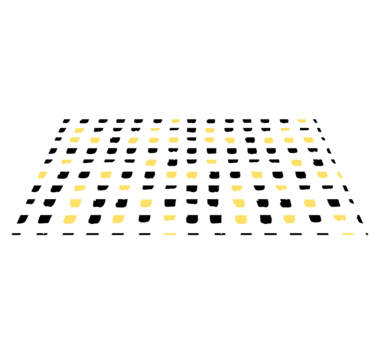 Vibrant Square Motifs geometric vinyl rug - TenStickers