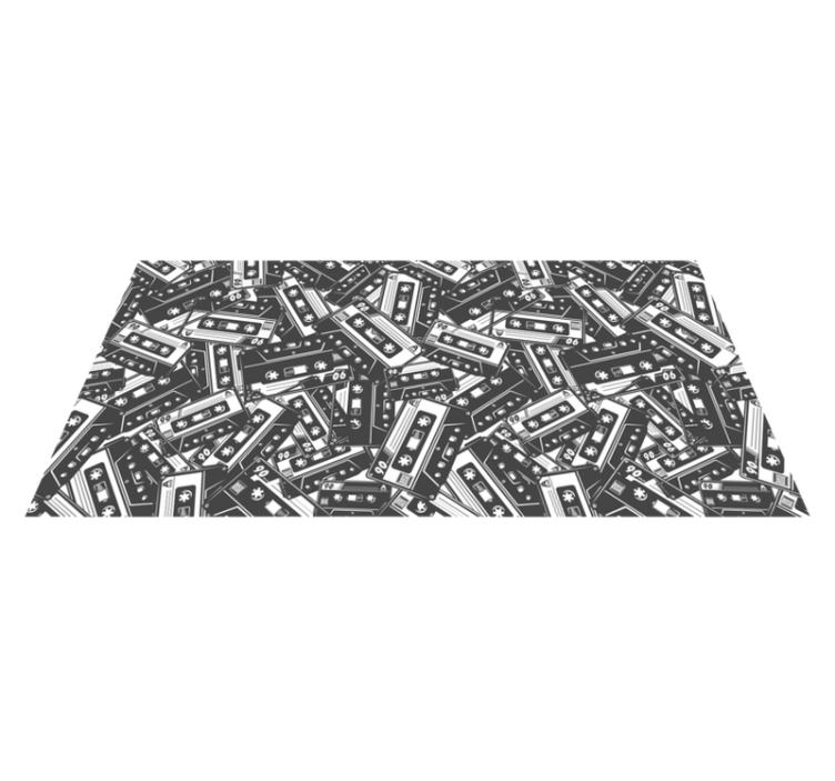 90's cassette vintage rug - TenStickers