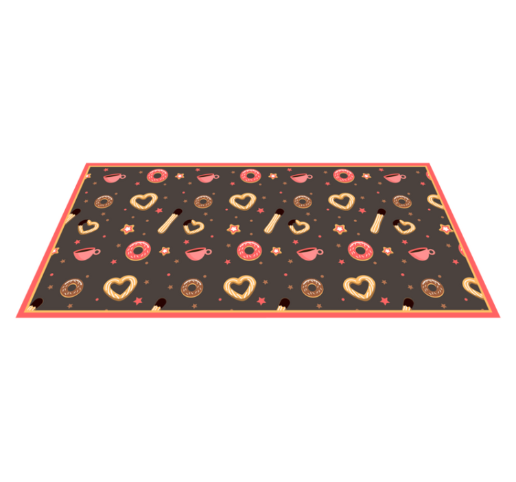 Sweetheart Treats event vinyl rug - TenStickers
