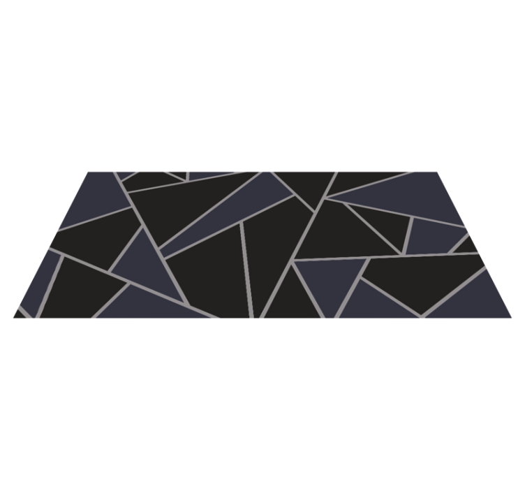 Angular Geometric Shapes geometric vinyl rug - TenStickers