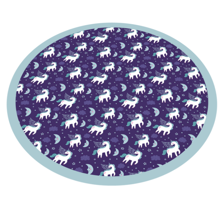 Polar Bear Circle vinyl rug - TenStickers