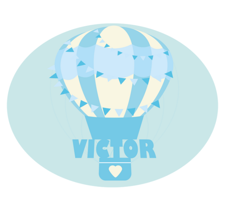 Customizable Balloon custom vinyl rug - TenStickers