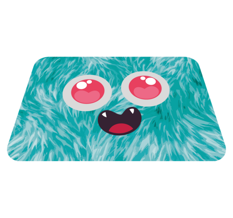 Monster Face vinyl rug - TenStickers