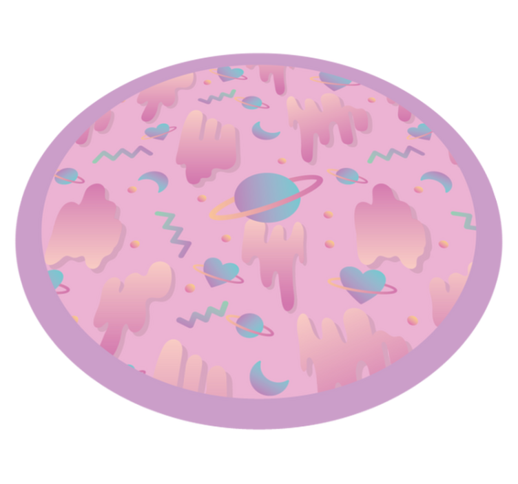 Planetary Playtime nursery vinyl rug - TenStickers