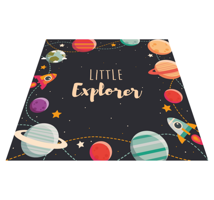 Little Explorer vinyl rug - TenStickers