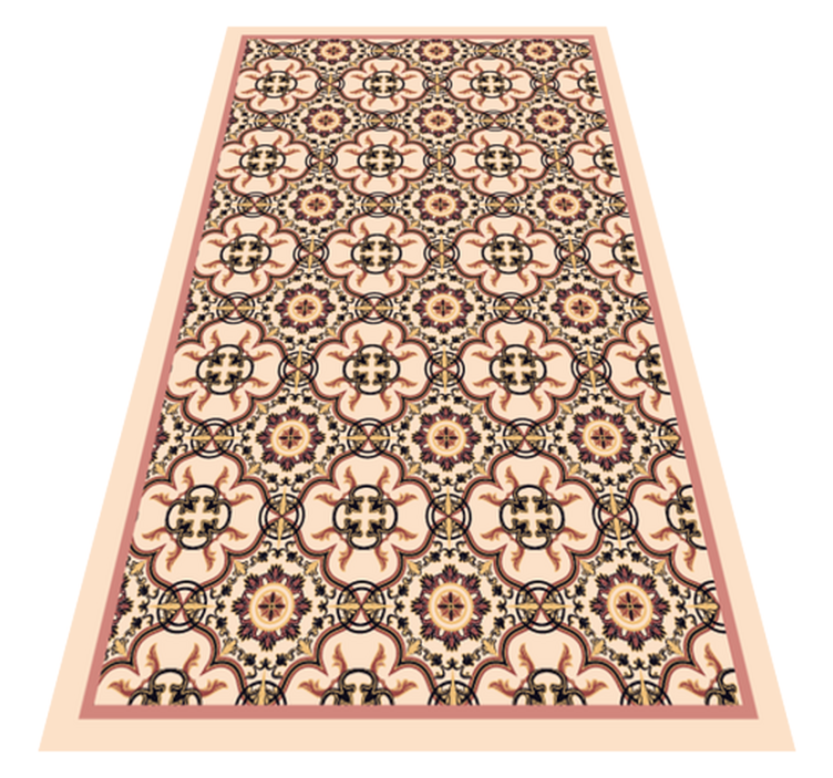 Mosaic Inspired Elegance mosaic vinyl rug - TenStickers