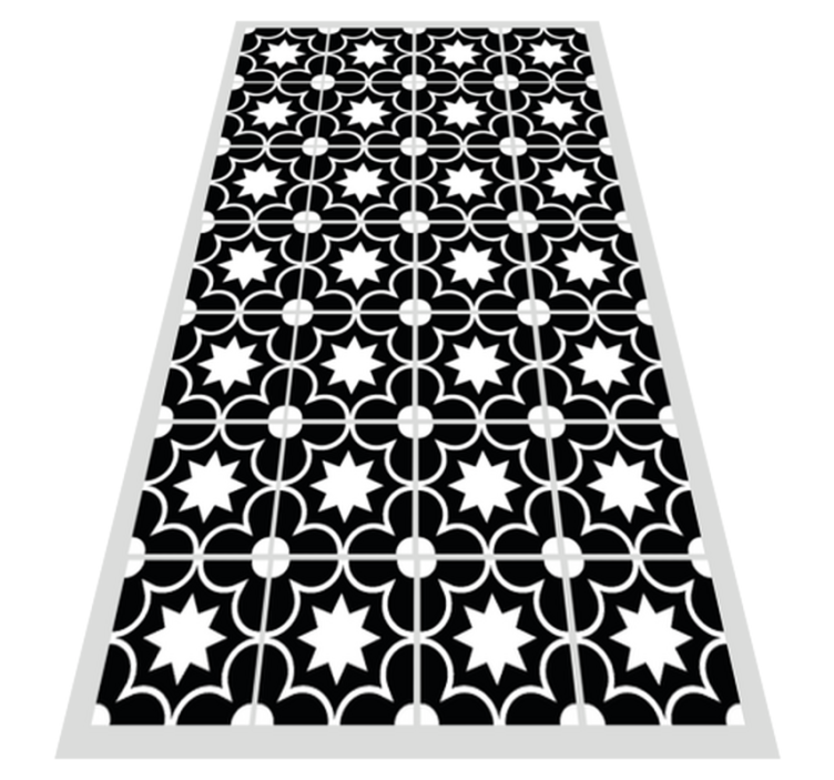 Contrasting Tiles tile vinyl rug - TenStickers
