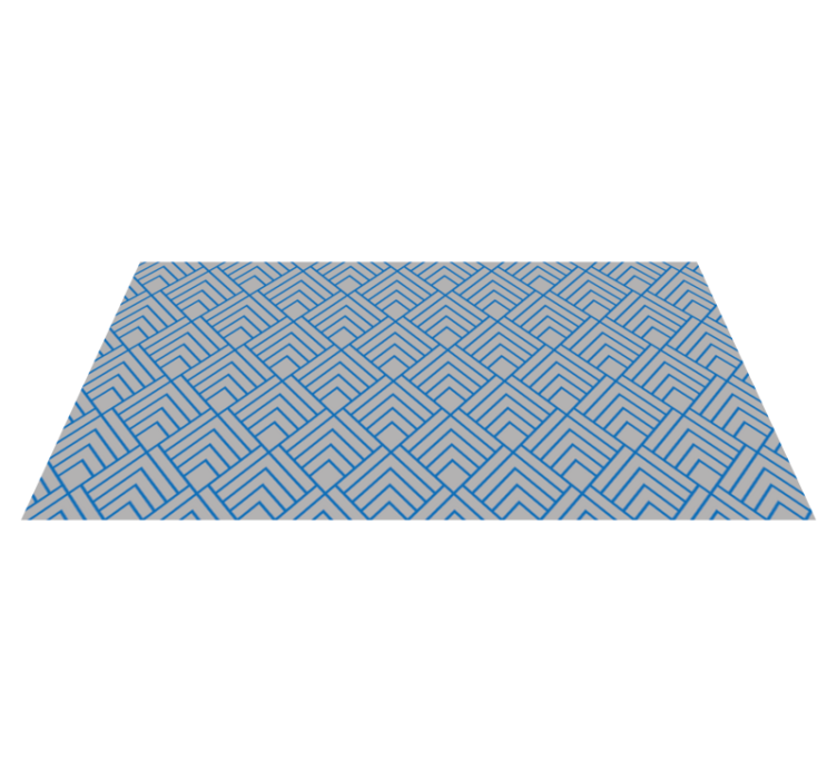 Chevron Lines Pattern geometric vinyl rug - TenStickers