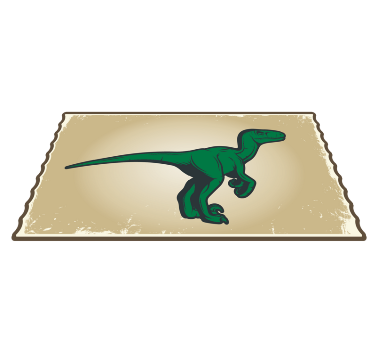 Dinosaur T-Rex character vinyl rug - TenStickers