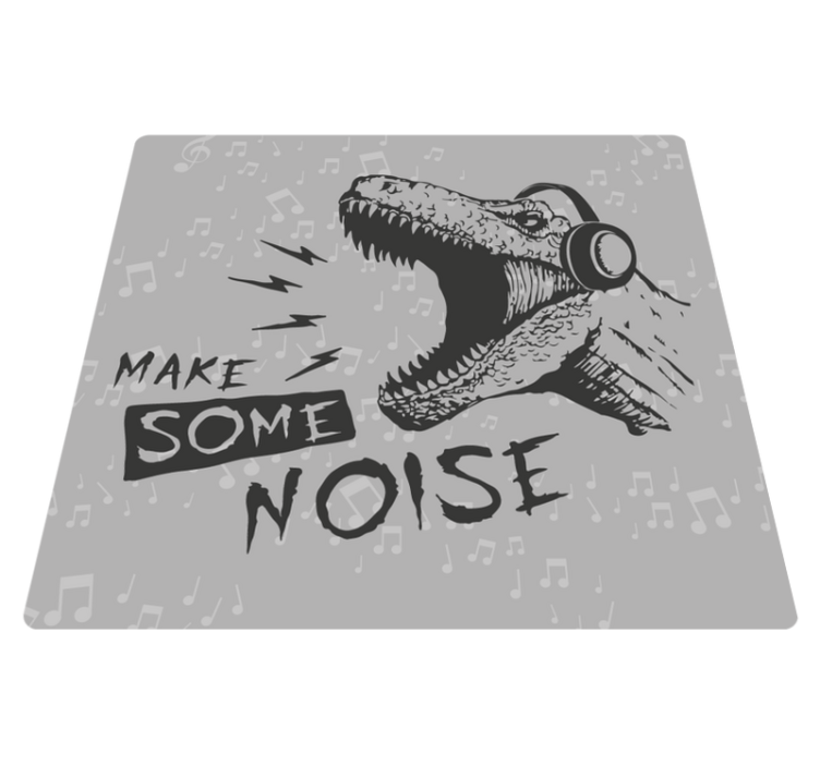Dynamic Dinosaur Sound vinyl rug - TenStickers