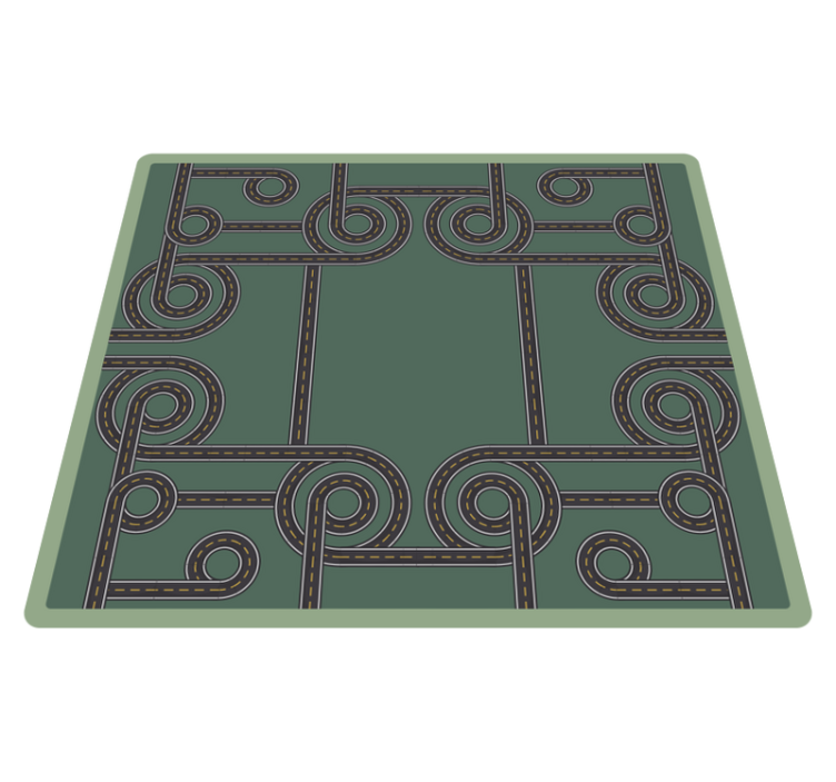 Roadway Pattern road vinyl rug - TenStickers