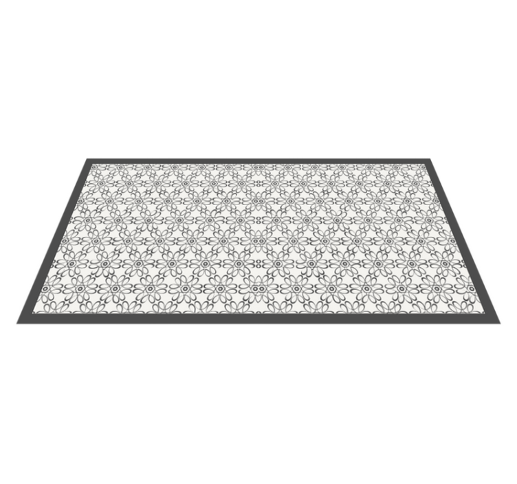 Plant and sheet modern rug - TenStickers