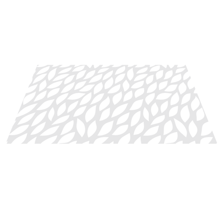 White Leaf pattern modern rug - TenStickers