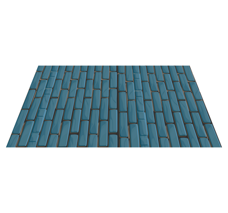 Rectangular  mosaic floor tiles - TenStickers