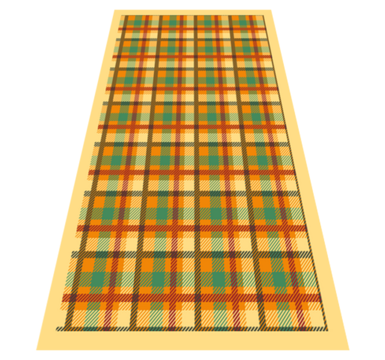 Tartan Plaid Pattern stripes vinyl rug - TenStickers
