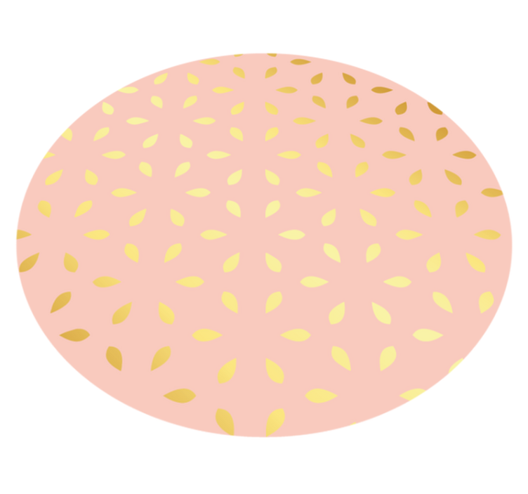 Pastel Petal Pattern flower vinyl rug - TenStickers