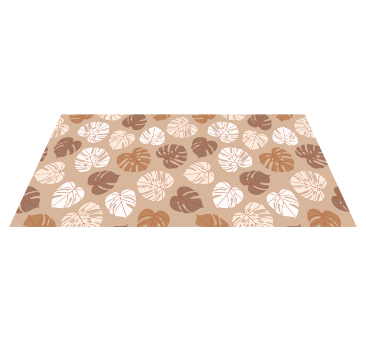 Monstera Delight flower vinyl rug - TenStickers
