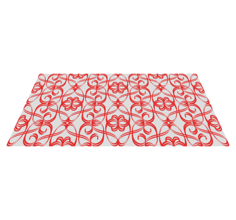 Swirled Intricacy geometric vinyl rug - TenStickers