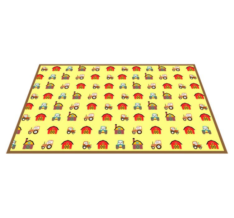 Farmyard Fun kids vinyl rug - TenStickers