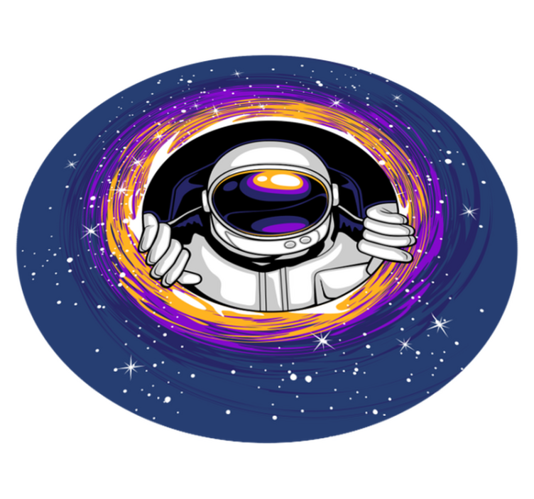 Space-Themed Play vinyl rug - TenStickers