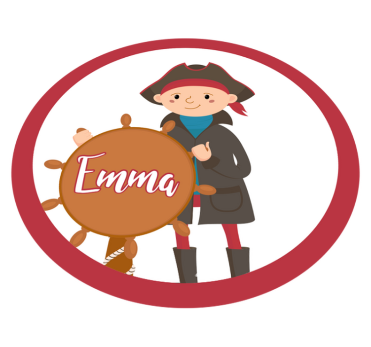 Pirate Customizable custom vinyl rug - TenStickers