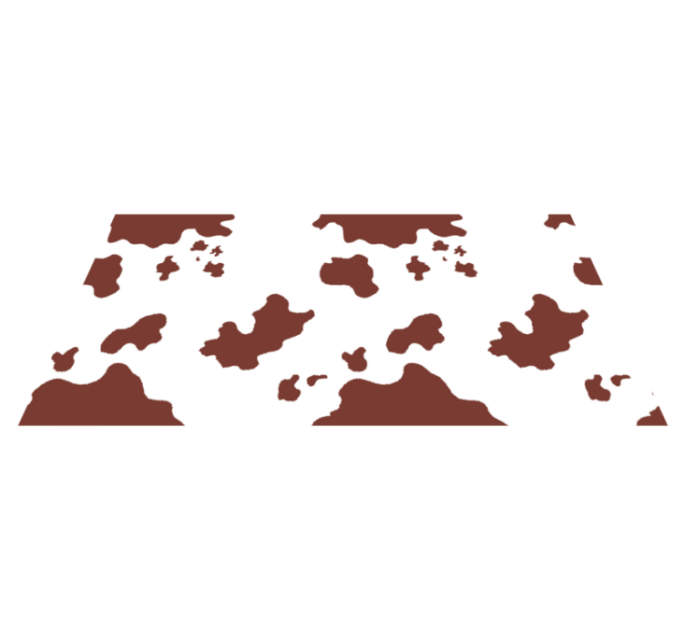 Cowhide Spots animal print vinyl rug - TenStickers