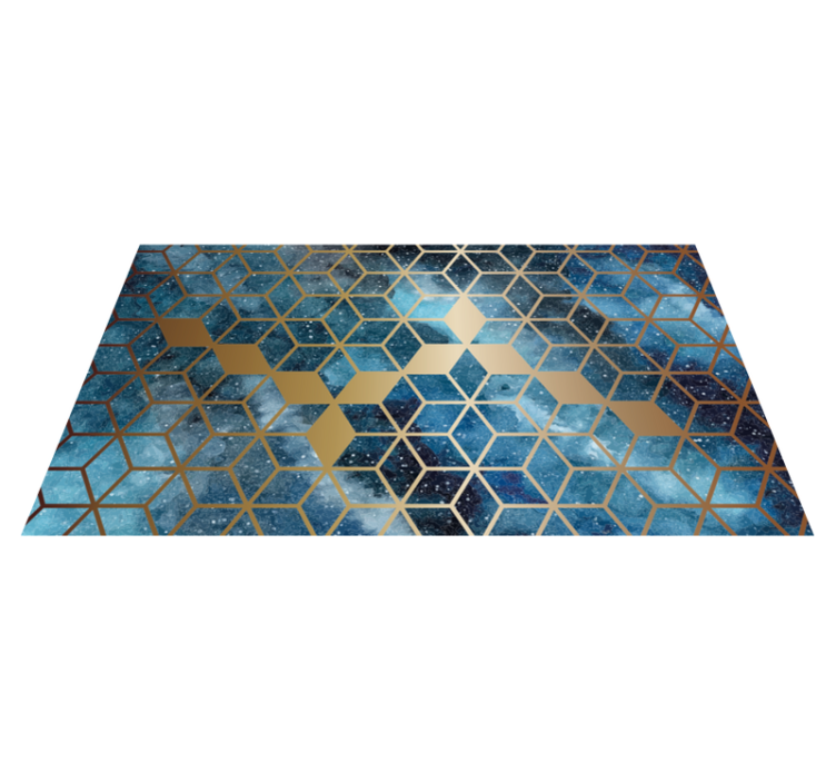 Mosaic Sparkle tile vinyl rug - TenStickers